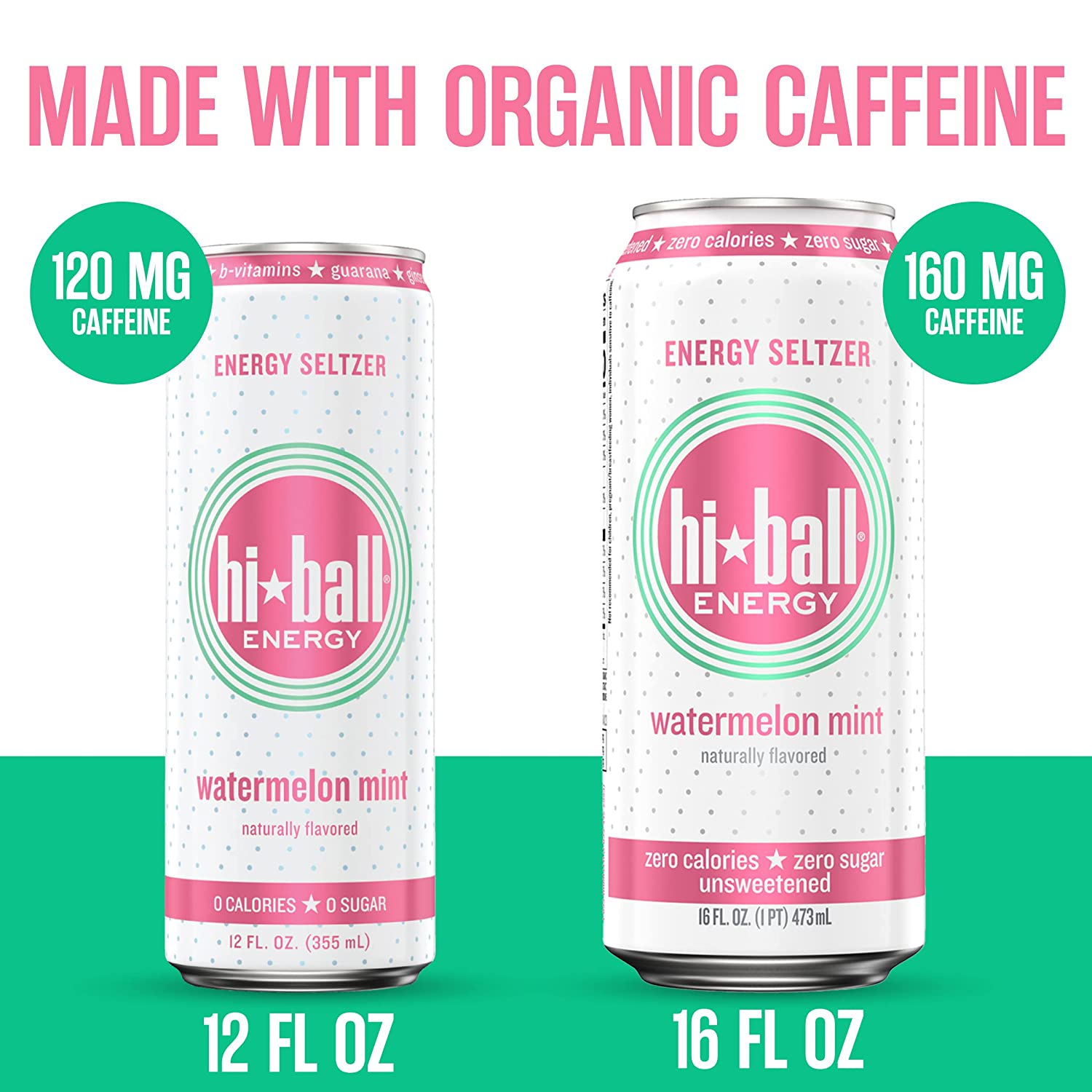 Hiball Energy Seltzer Water, Caffeinated Sparkling Water Made with Vitamin B12 and Vitamin B6, Sugar Free (8 pack of 16 Fl Oz), Grapefruit - Image 6